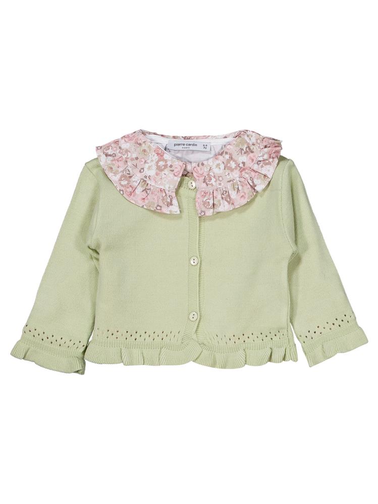 Pierre Cardin Triko Hırkalı 3'lü 6-18 Ay Takım - Yeşil