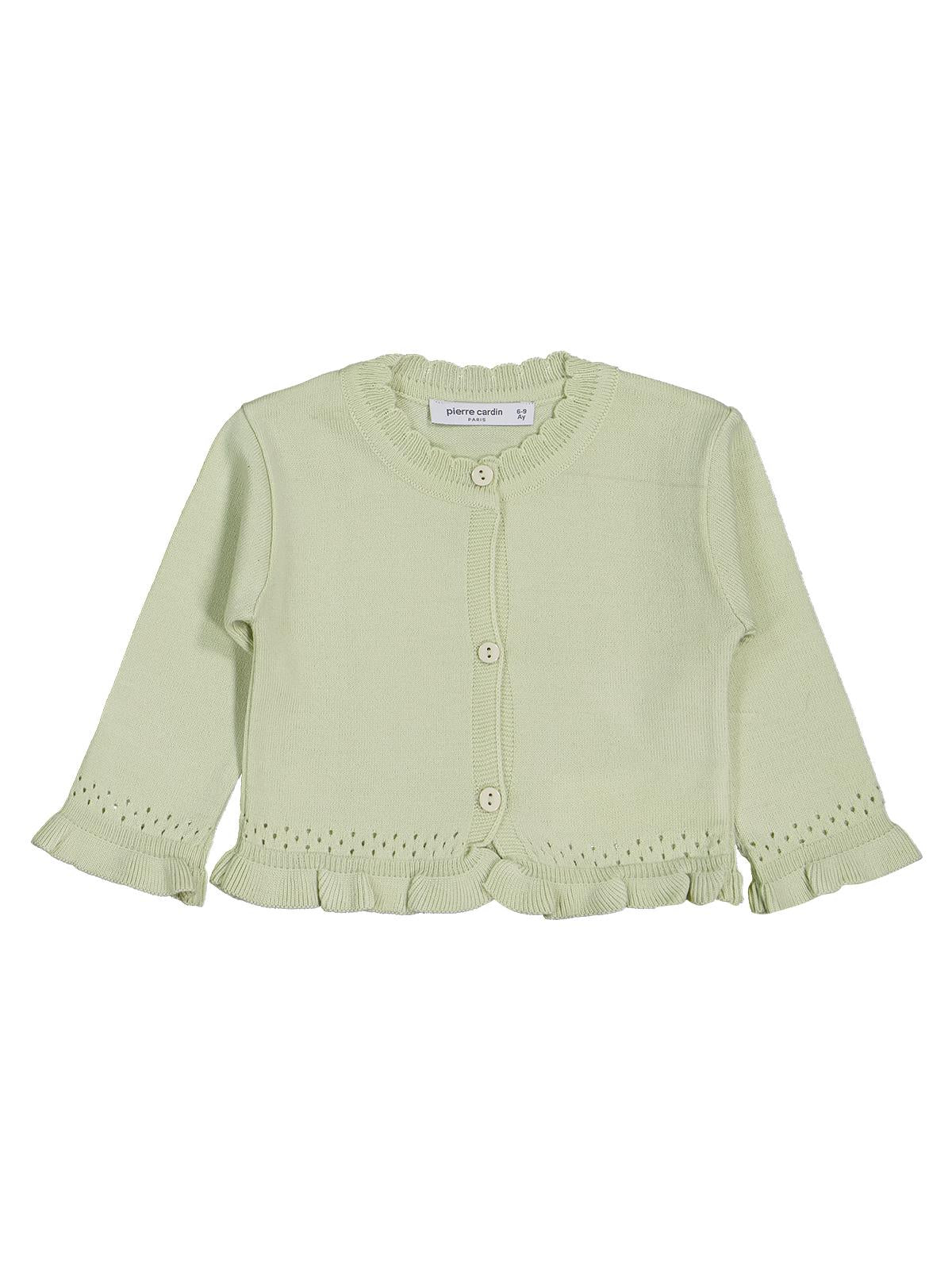 Pierre Cardin Triko Hırkalı 3'lü 6-18 Ay Takım - Yeşil