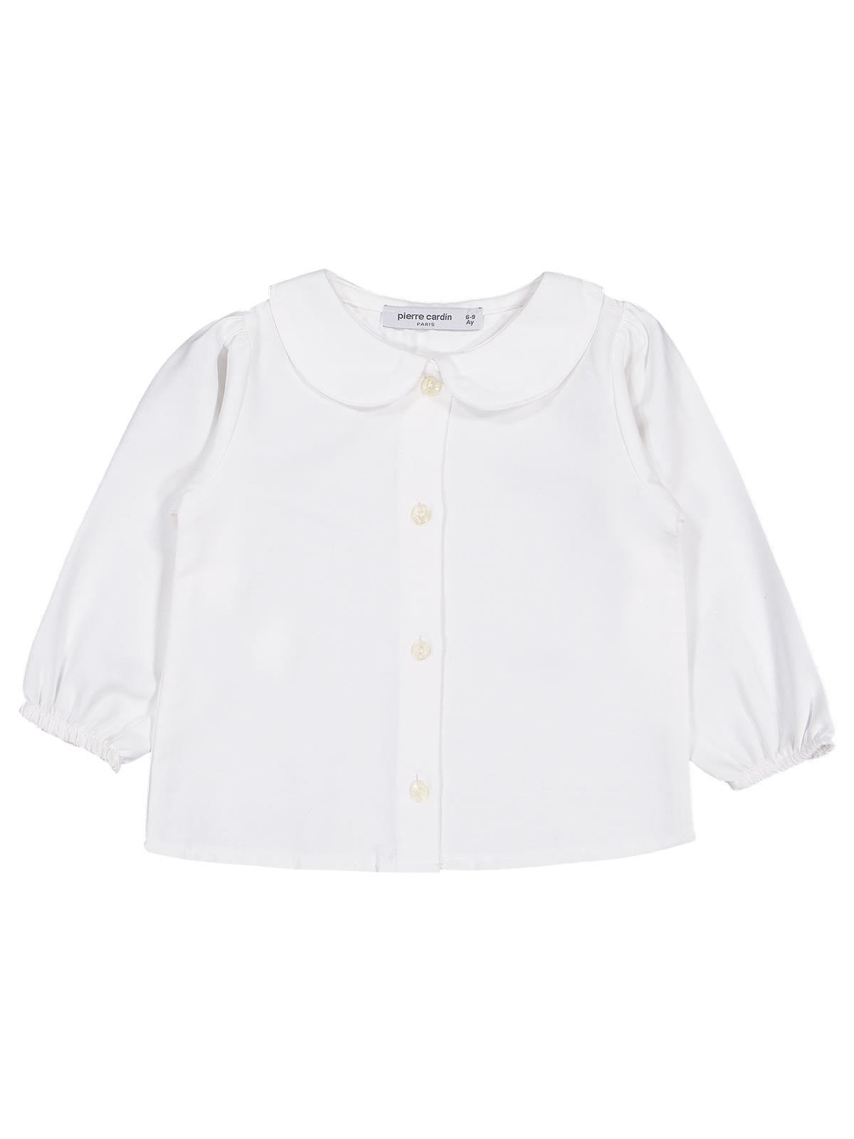 Pierre Cardin Çiçek Nakışlı 6-18 Ay Elbise - Bej