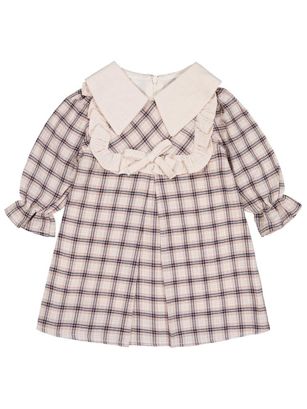 Pierre Cardin Fiyonklu ve Fırfırlı 6-18 Ay Elbise - Bej