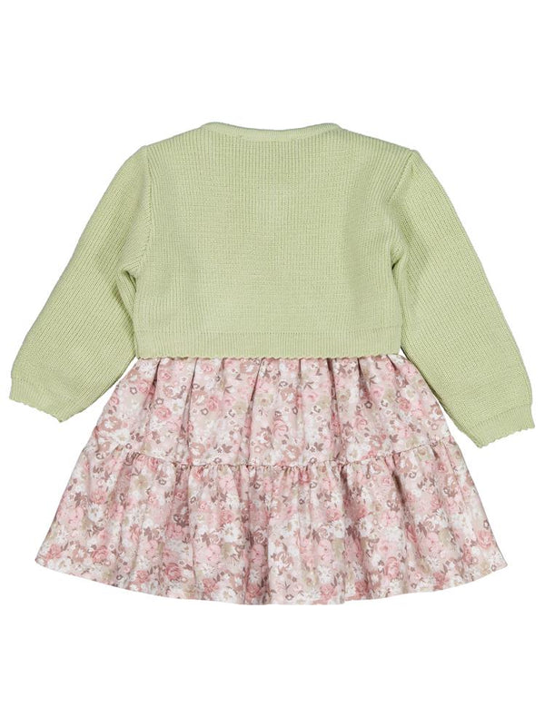 Pierre Cardin Triko Hırkalı 3'lü 6-18 Ay Elbise - Yeşil