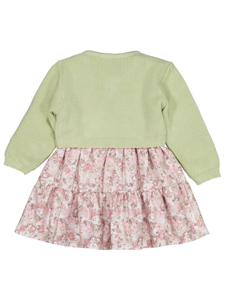 Pierre Cardin Triko Hırkalı 3'lü 6-18 Ay Elbise - Yeşil