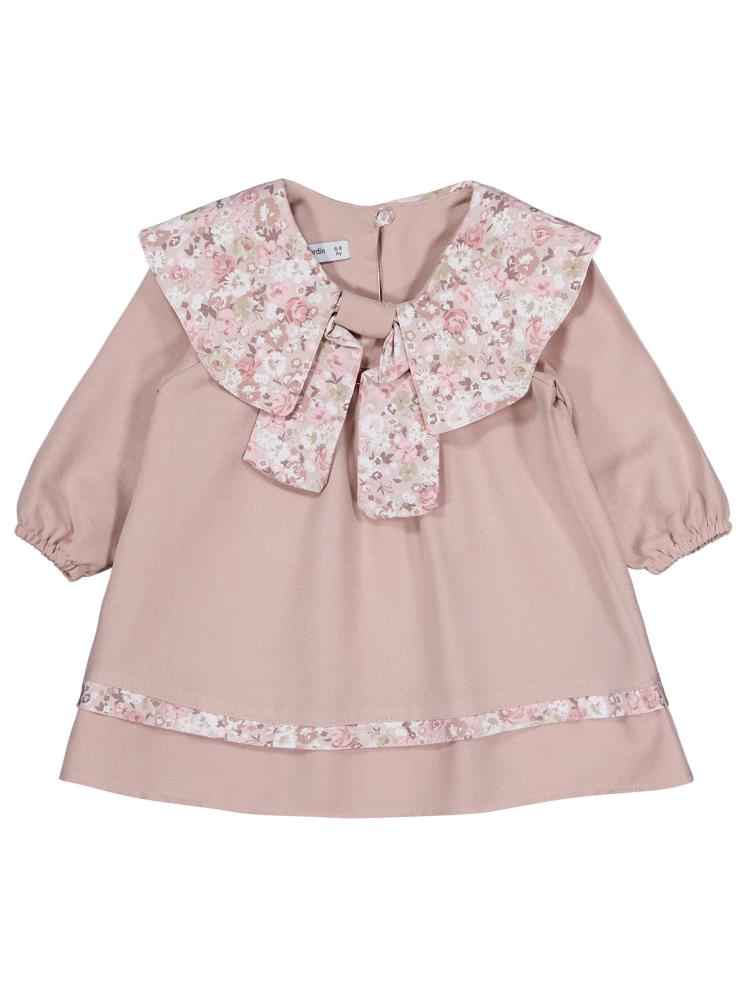 Pierre Cardin Fiyonk Yaka 6-18 Ay Elbise - Pudra