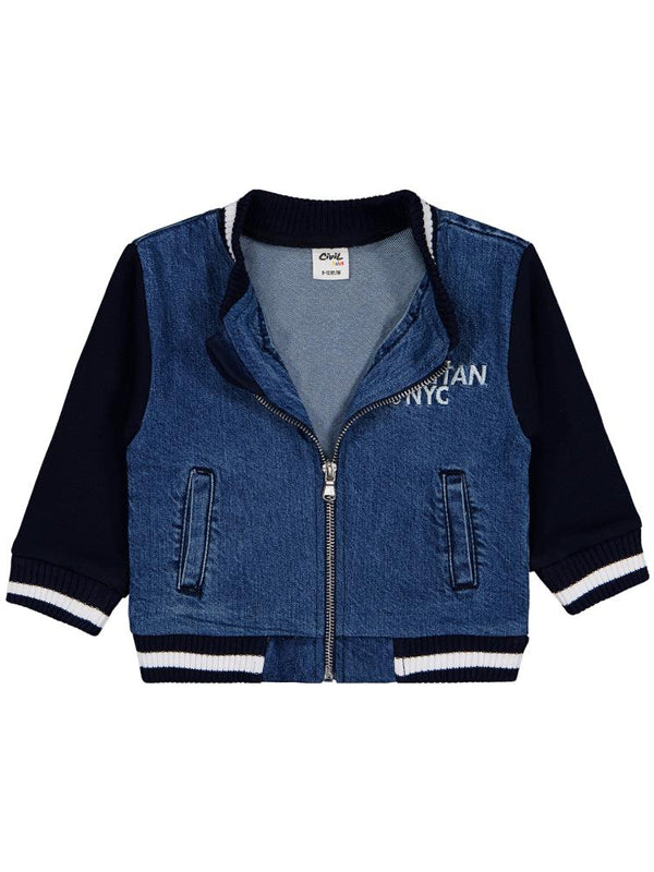 Civil Baby Ayıcık Nakışlı 9-18 Ay Ceket - Mavi