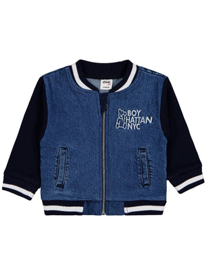 Civil Baby Ayıcık Nakışlı 9-18 Ay Ceket - Mavi