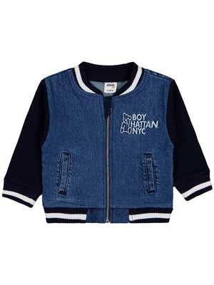 Civil Baby Ayıcık Nakışlı 9-18 Ay Ceket - Mavi