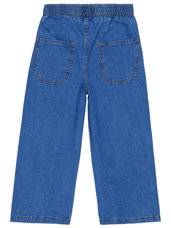 Civil Girls Beli Lastikli 4-9 Yaş Pantolon - Mavi