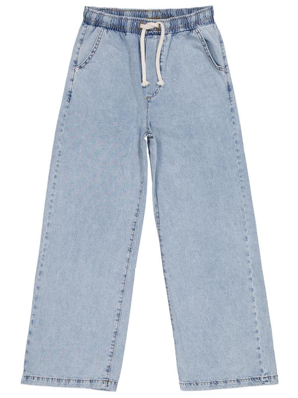 Civil Girls Beli Lastikli 10-13 Yaş Pantolon - Mavi