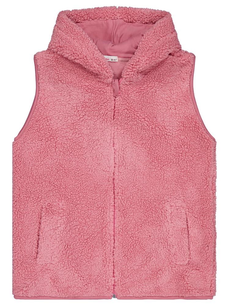 Civil Girls Düz 10-13 Yaş Yelek - Pembe