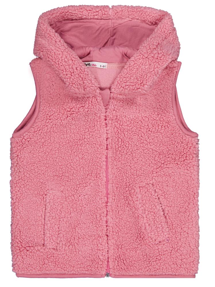 Civil Girls Düz 2-5 Yaş Yelek - Pembe