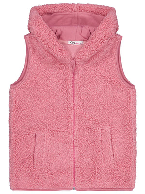 Civil Girls Düz 6-9 Yaş Yelek - Pembe