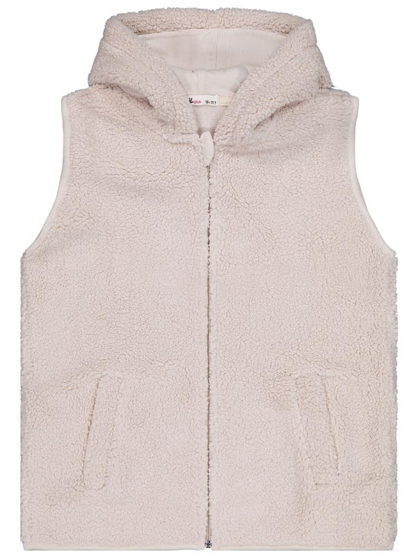 Civil Girls Düz 10-13 Yaş Yelek - Bej