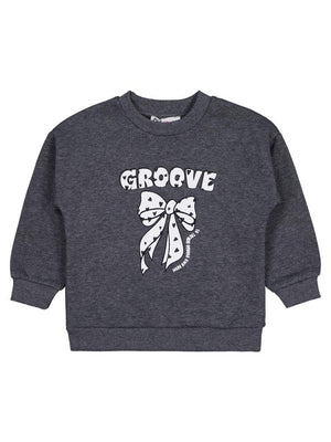 Civil Girls Groove Baskılı 2-5 Yaş Sweatshirt - Gri