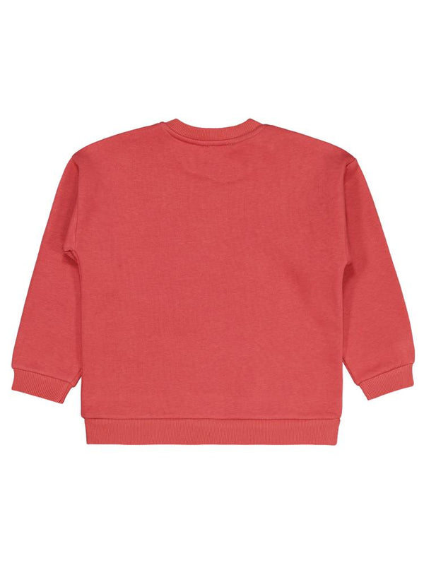 Civil Girls Be Happy Baskılı 6-9 Yaş Sweatshirt - Turuncu