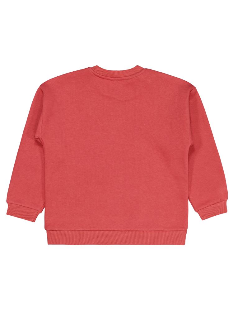 Civil Girls Be Happy Baskılı 6-9 Yaş Sweatshirt - Turuncu