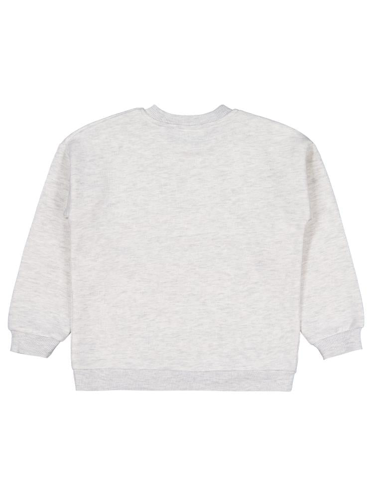 20252424 Civil Girls Wings Baskılı 6-9 Yaş Sweatshirt - Gri