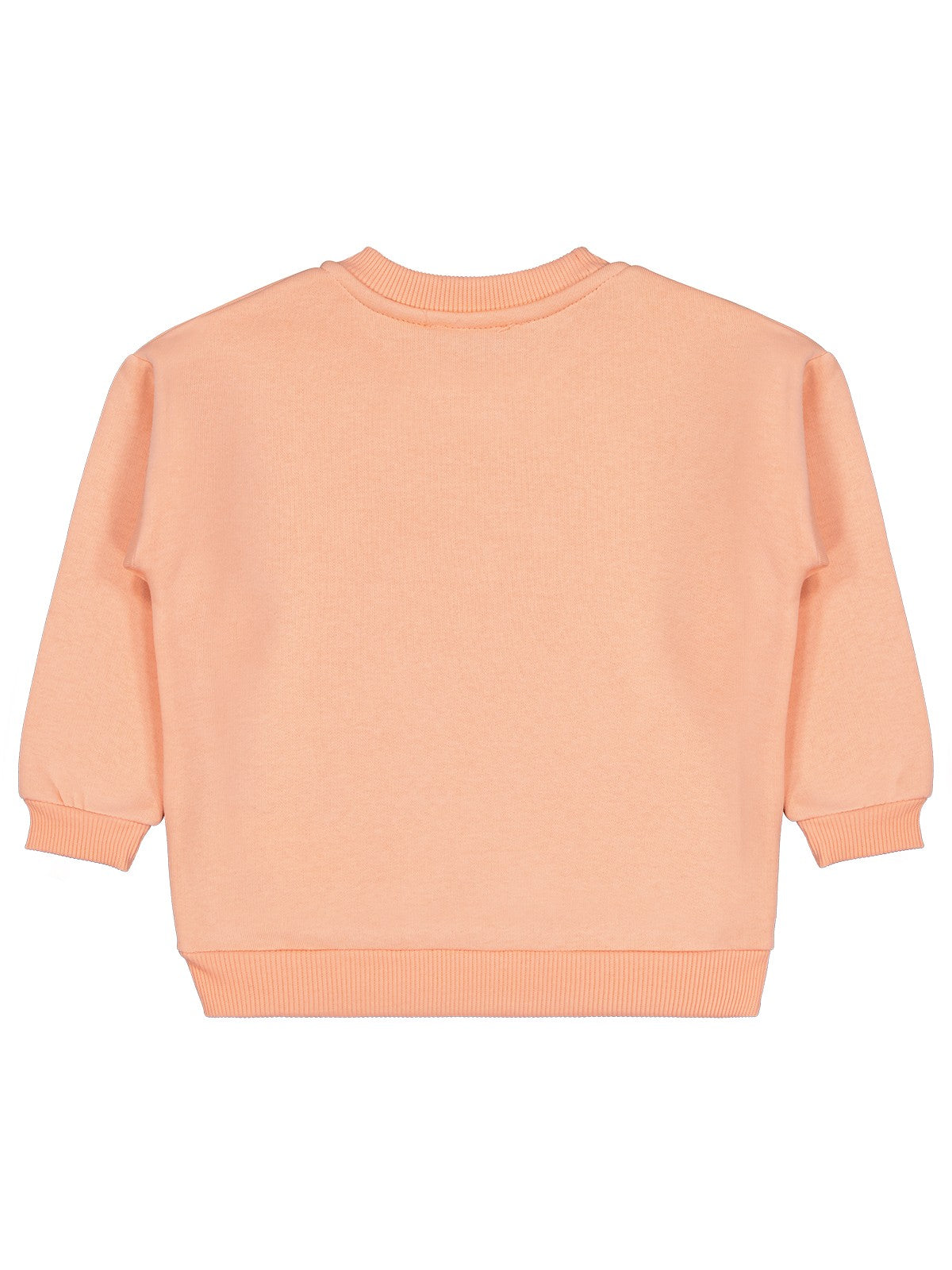 Civil Kız Çocuk Lest Grow Together Baskılı Sweatshirt | 3 İp Uzun Kol | Okul Kreş ve Günlük Kullanım - Turuncu