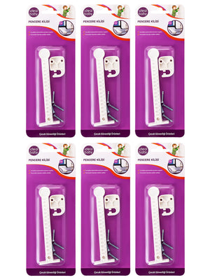İdeal Baby Pencere Kilidi 6'lı Set