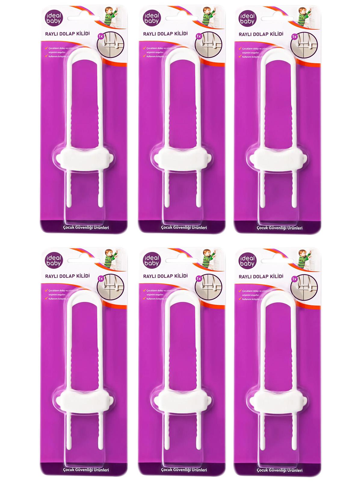 İdeal Baby Raylı Dolap Kilidi 6'lı Set