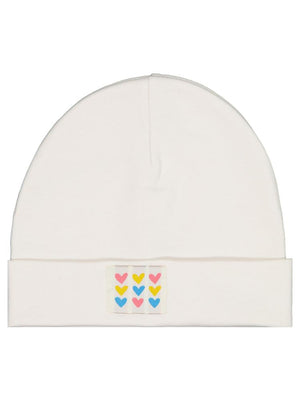 Civil Baby Kalp Etiketli Bebe Şapka Bere - Ekru