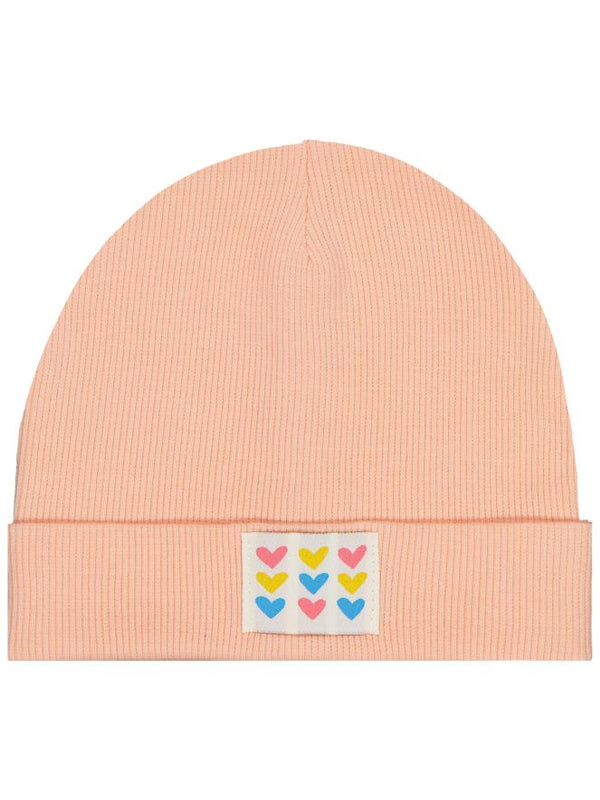 Civil Baby Kalp Etiketli Bebe Şapka Bere - Pudra