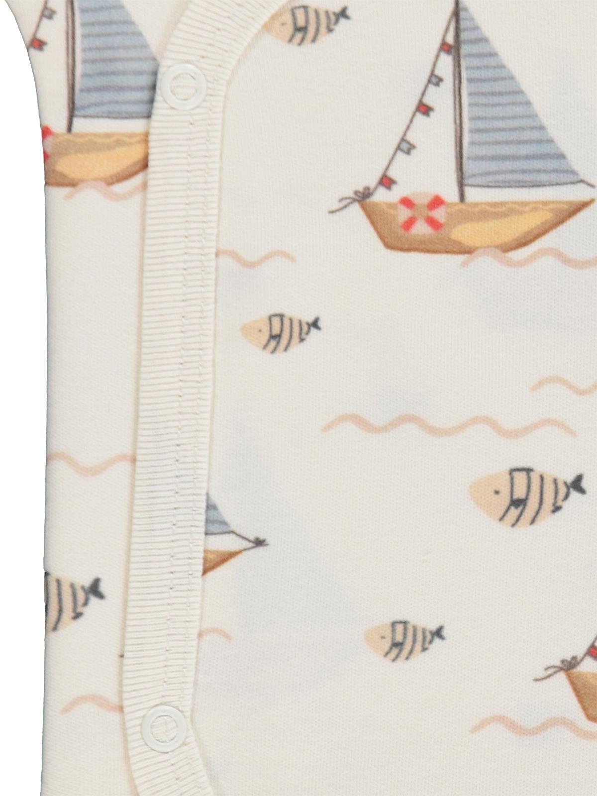 Civil Baby Yelken Empirmeli Battaniyeli Set 1-6 Ay Takım - Ekru