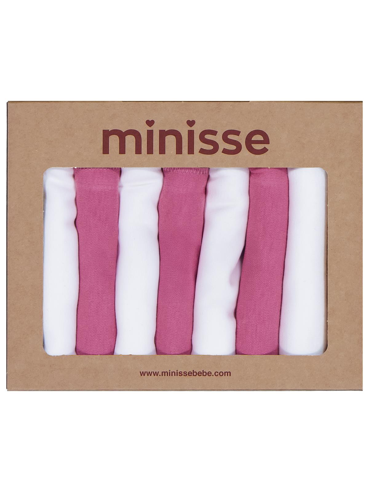 Civil Baby Düz 7 Li Ağız Mendili - Fusya