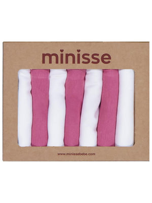 Civil Baby Düz 7 Li Ağız Mendili - Fusya