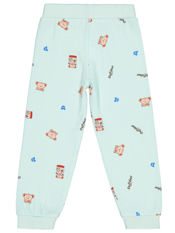 Civil Girls Ayıcık Baskılı 2-5 Yaş Eşofman Altı - Yeşil