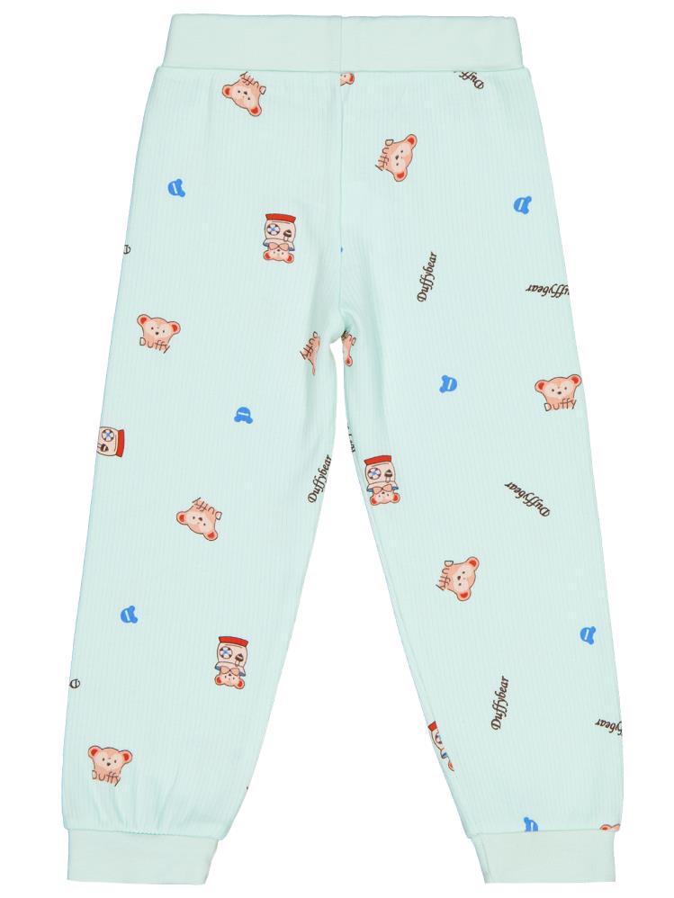 Civil Girls Ayıcık Baskılı 2-5 Yaş Eşofman Altı - Yeşil