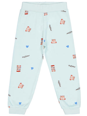 Civil Girls Ayıcık Baskılı 2-5 Yaş Eşofman Altı - Yeşil