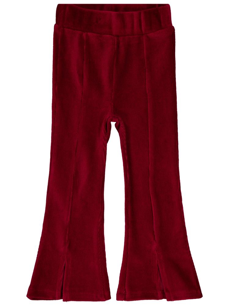 Civil Girls Yırtmaçlı 2-5 Yaş Tayt - Bordo