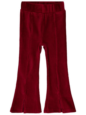 Civil Girls Yırtmaçlı 2-5 Yaş Tayt - Bordo