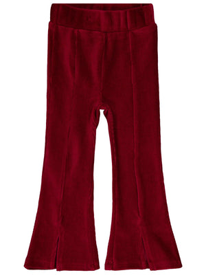 Civil Girls Yırtmaçlı 2-5 Yaş Tayt - Bordo