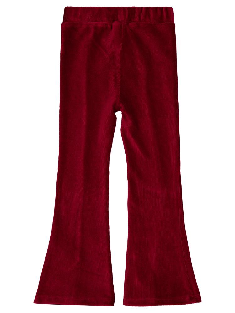 Civil Girls Yırtmaçlı 10-13 Yaş Tayt - Bordo