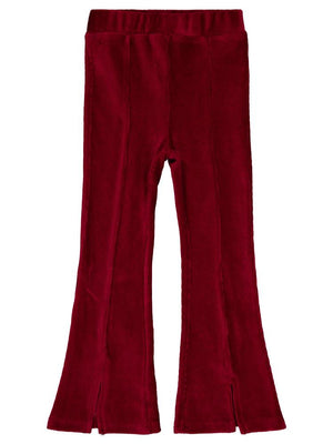 Civil Girls Yırtmaçlı 10-13 Yaş Tayt - Bordo