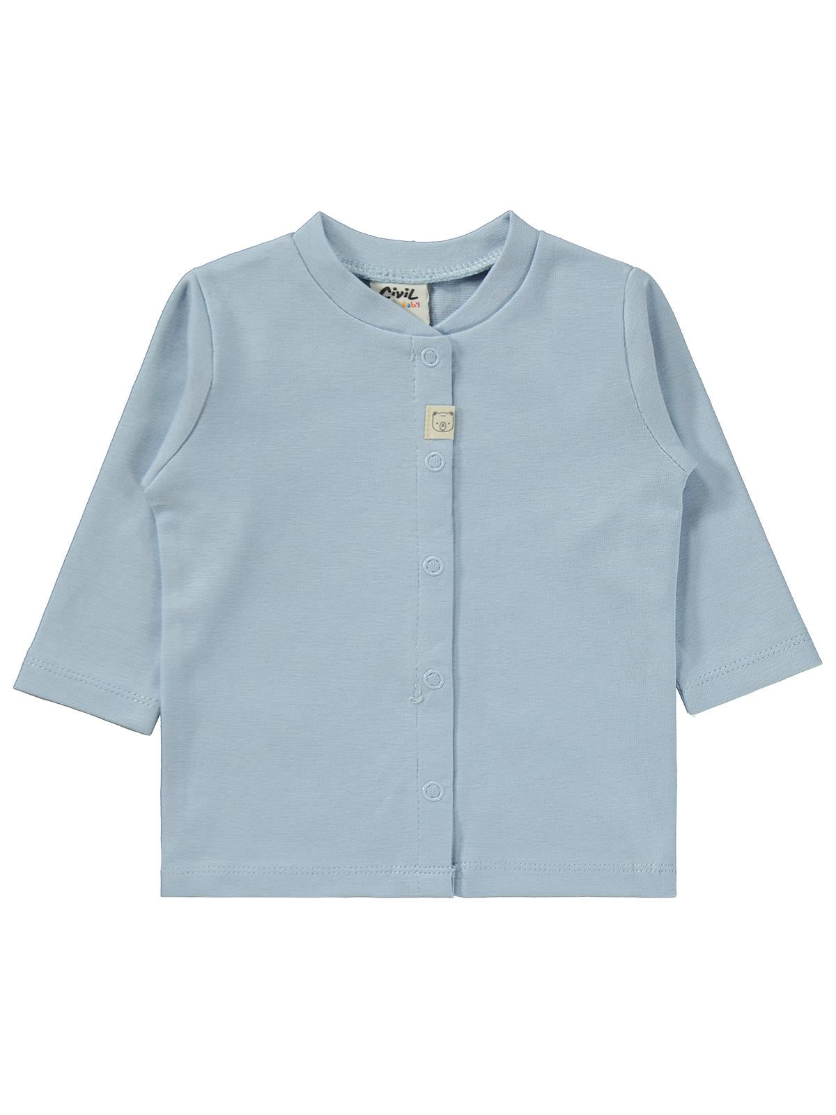 Civil Baby Düz 1-6 Ay Pijama Takımı - Mavi