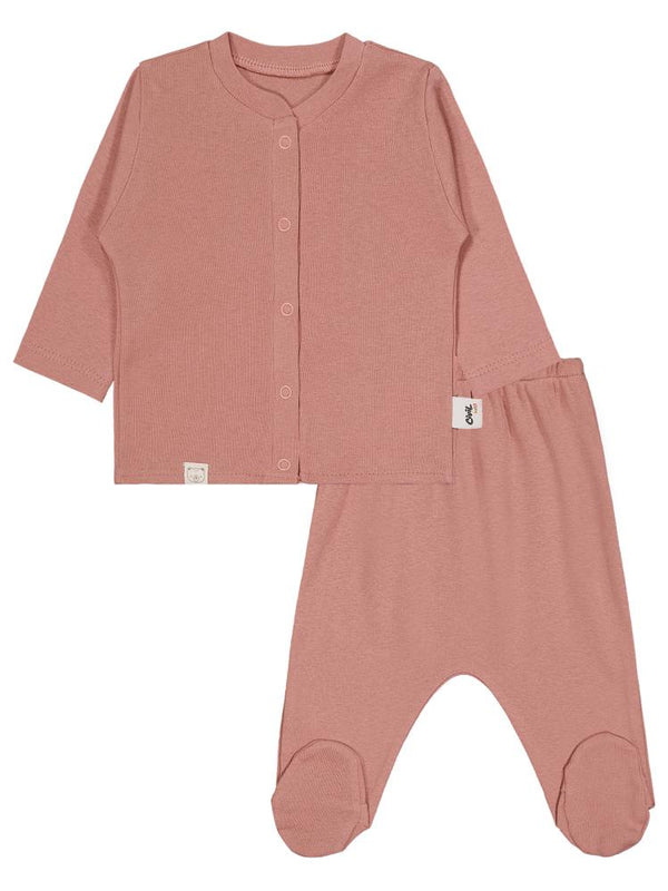 Civil Baby Düz 1-6 Ay Pijama Takımı - Pembe