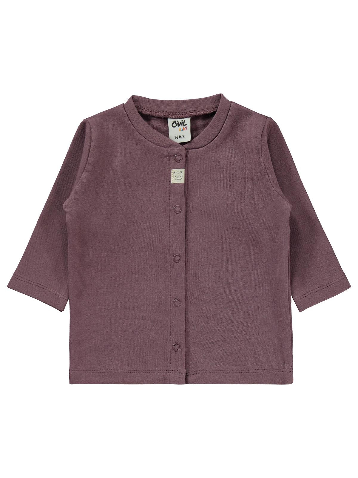 Civil Baby Düz 1-6 Ay Pijama Takımı - Kahve