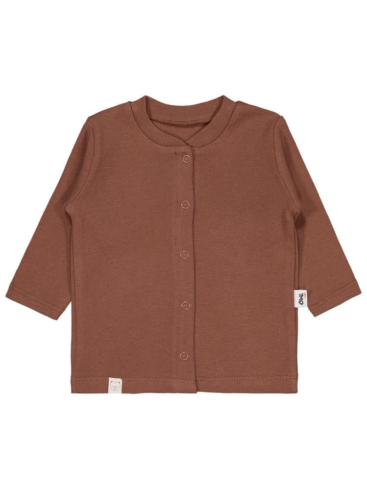 Civil Baby Düz 1-6 Ay Pijama Takımı - Kahverengi