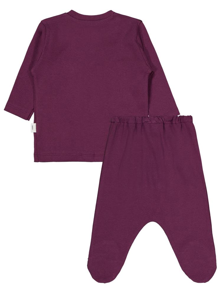 Civil Baby Düz 1-6 Ay Pijama Takımı - Lila