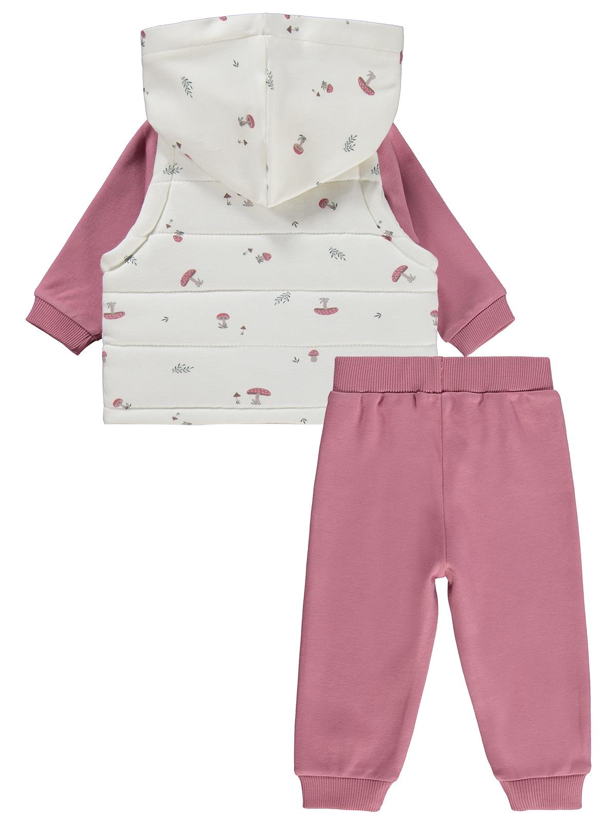 Civil Baby Mantar Baskılı 3'lü 6-18 Ay Takım - Pembe