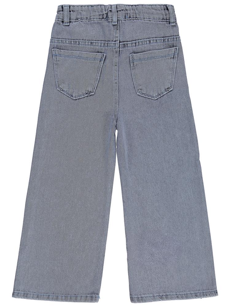 Civil Girls Taş Baskılı 10-13 Yaş Pantolon - Mavi