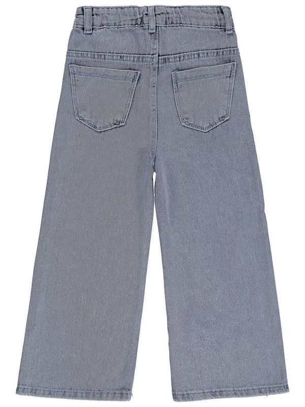 Civil Girls Taş Baskılı 10-13 Yaş Pantolon - Mavi