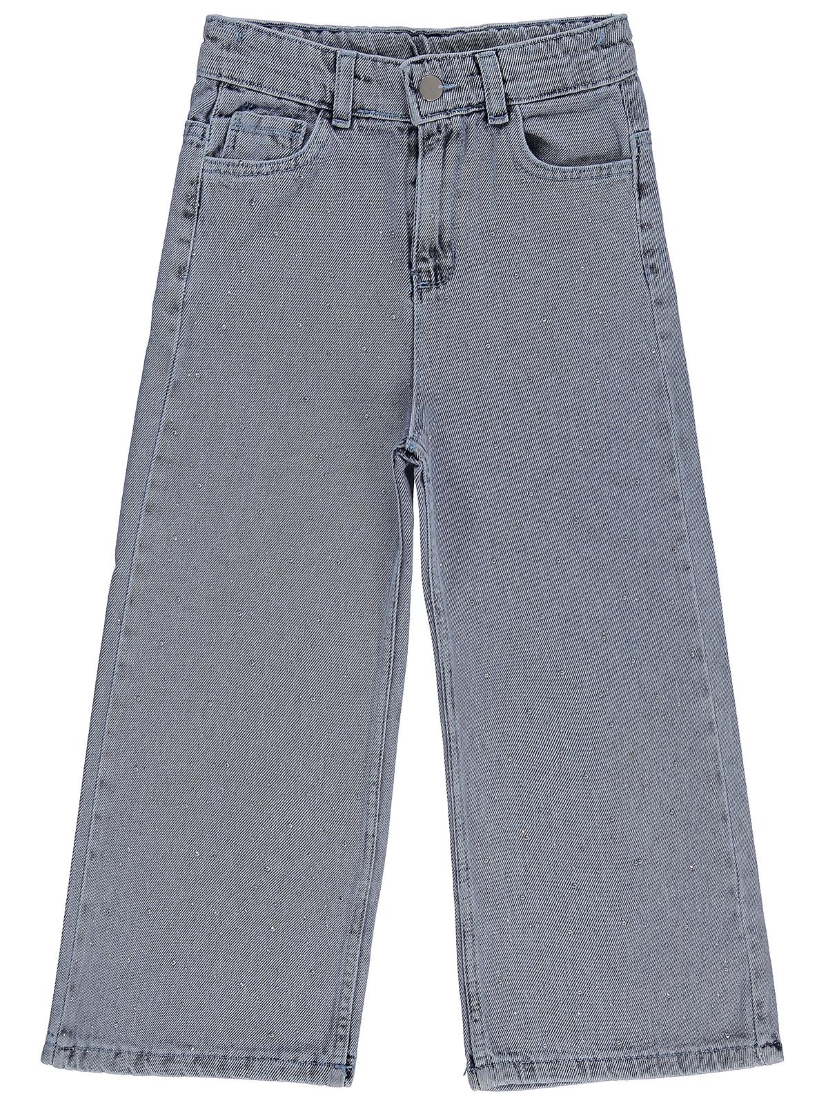 Civil Girls Taş Baskılı 6-9 Yaş Pantolon - Mavi