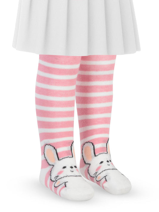 Civil Baby Tavşan 6-18 Ay Bebek Kız Külotlu Çorap - Pembe