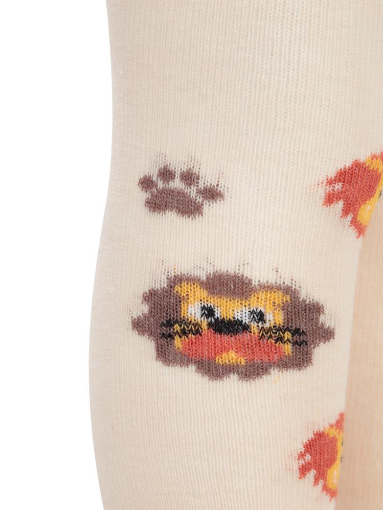 Civil Baby Aslan 6-18 Ay Bebek Erkek Külotlu Çorap - Bej