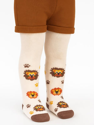 Civil Baby Aslan 6-18 Ay Bebek Erkek Külotlu Çorap - Bej