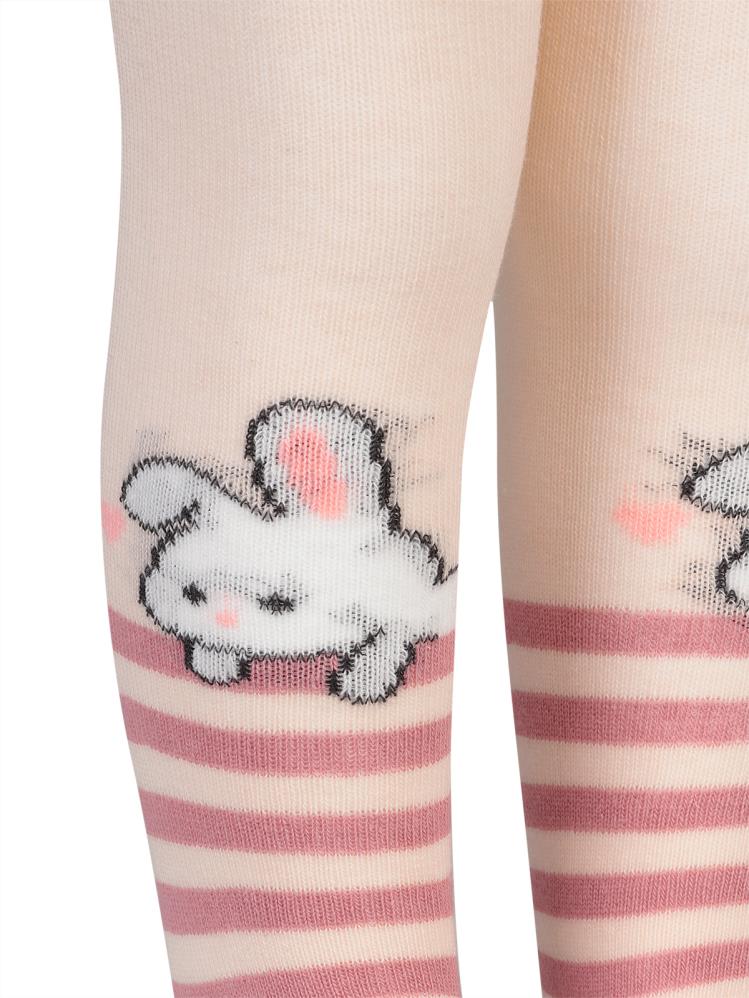 Civil Baby Mini Bunny 6-18 Ay Bebek Kız Külotlu Çorap - Bej