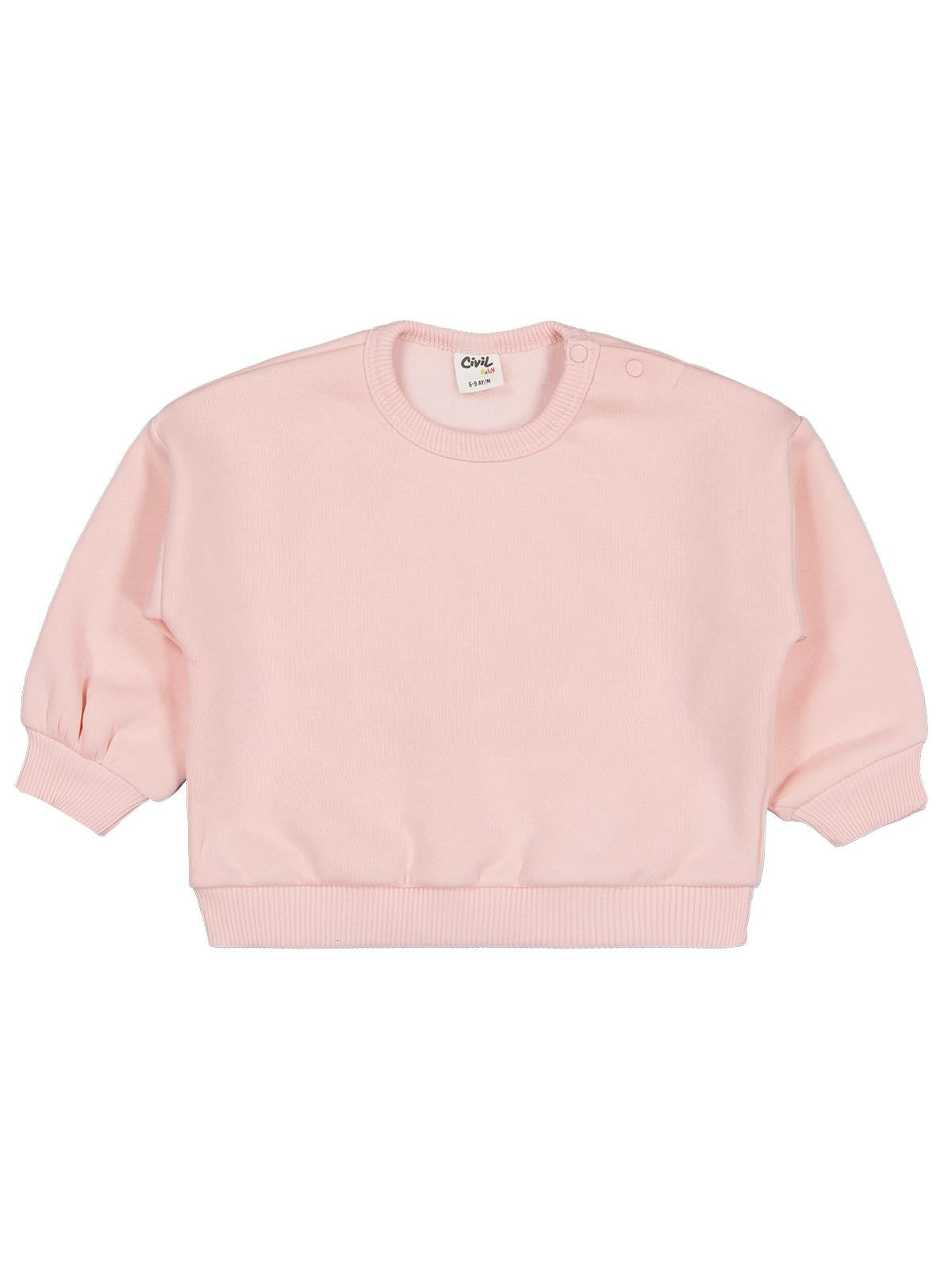 Civil Baby Basic 6-18 Ay Sweatshirt - Pembe
